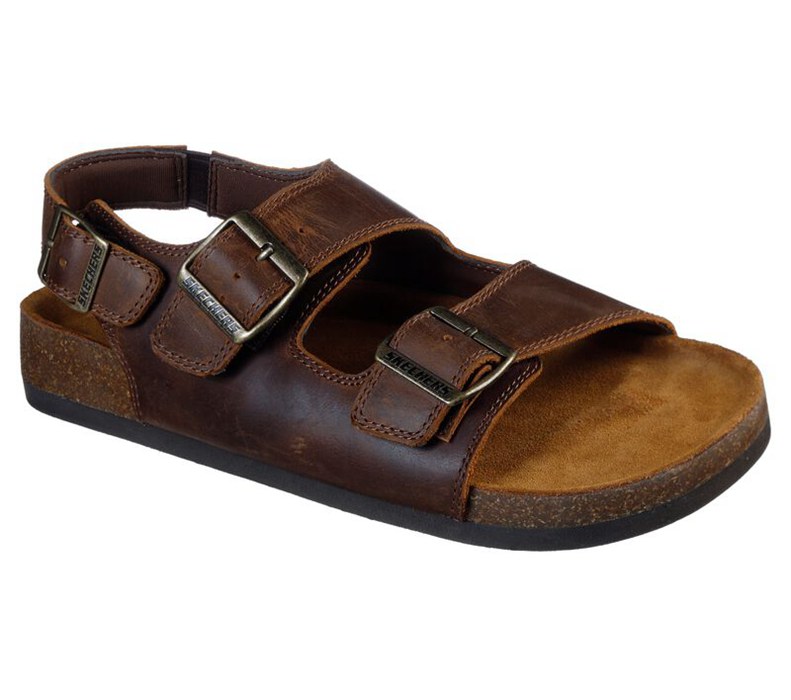 Skechers Relaxed Fit: Krevon - Lakesun - Mens Sandals Brown [AU-DM4724]